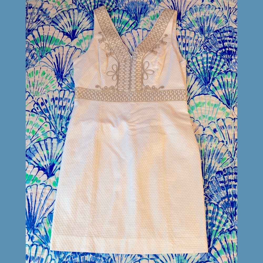 Lilly Pulitzer White Shift Dress